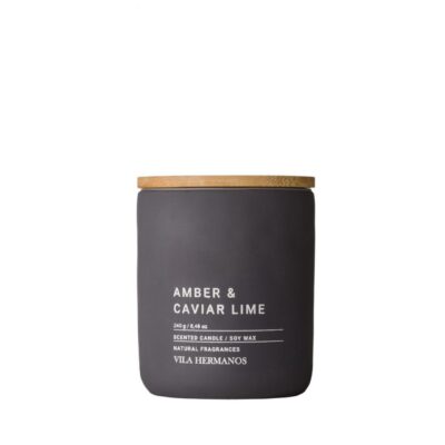 נר ריחני בטון Amber & Caviar lime