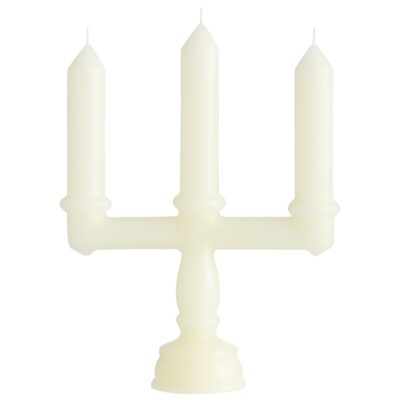 נר קישוט דקורטיבי- 3 קנים